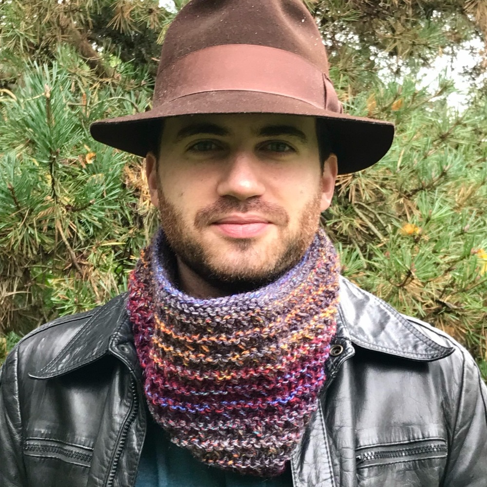 Handmade infinity Style Neck Warmer Scarf for Men and Women (K28-12H)